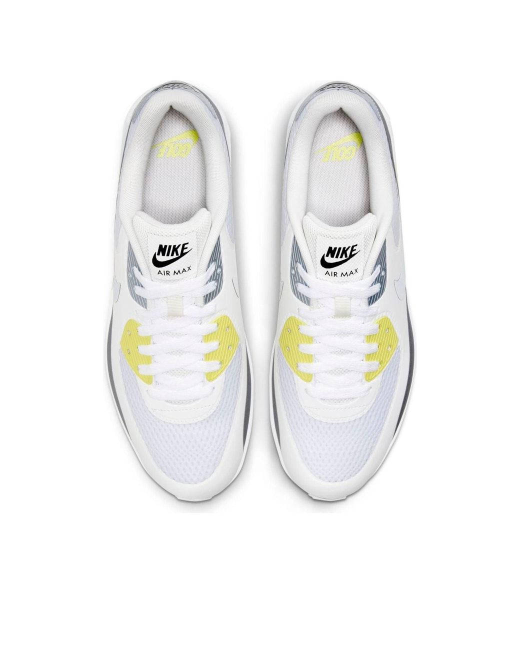 Nike White Air Max 90 Golf Metallic Platinum' for men