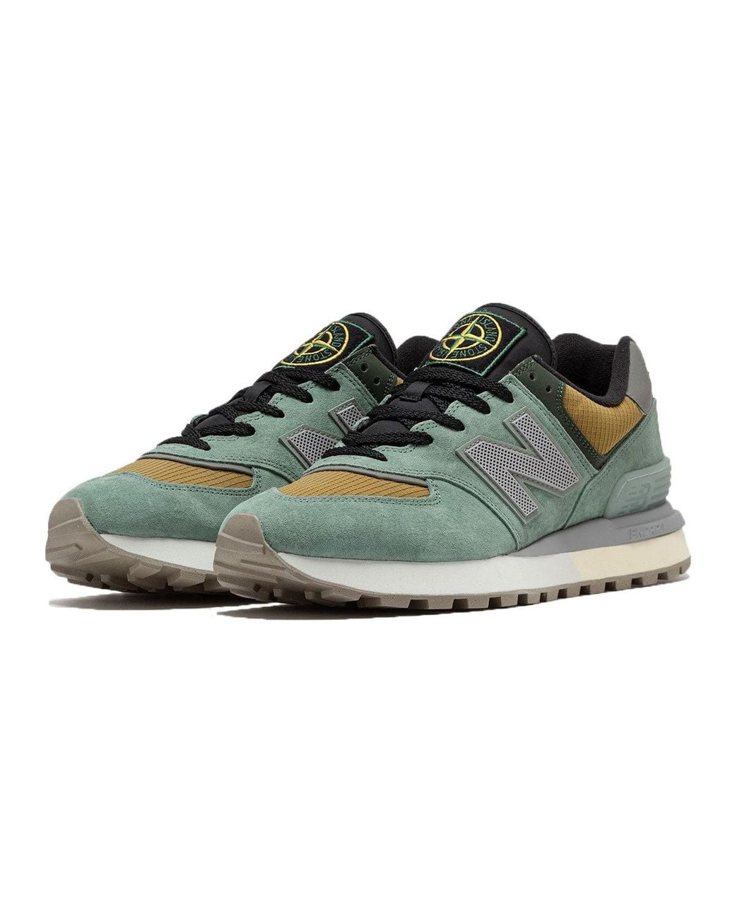 New Balance Blue X Stone Island 574 Legacy 'Light' for men