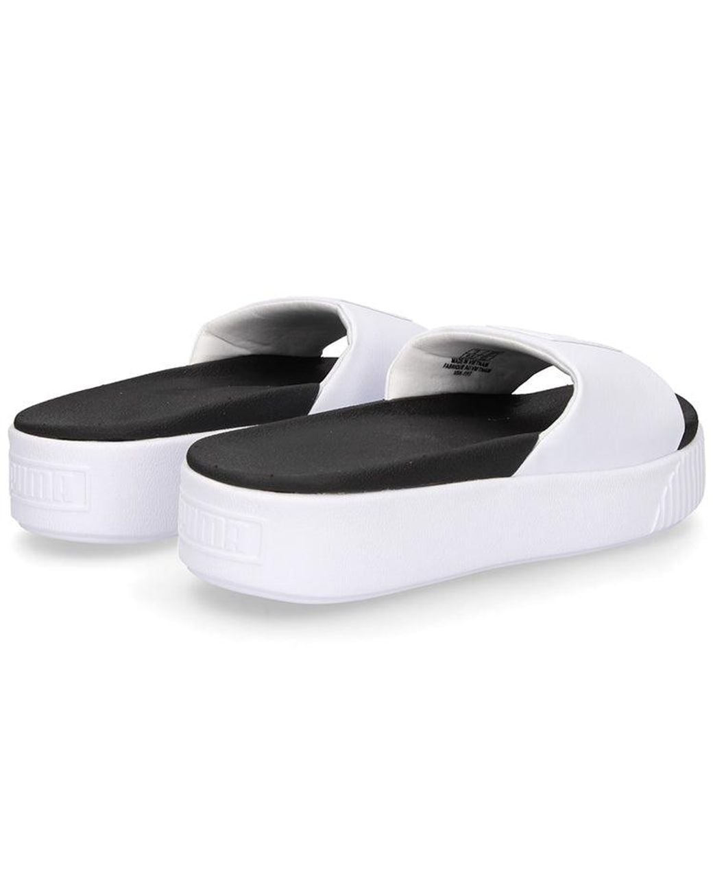 PUMA White (Wmns) Platform Slide Bold Sd