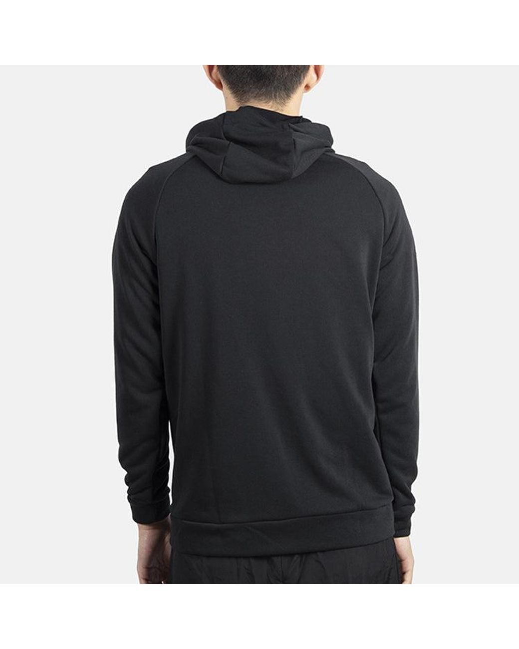 Nike Black Sports Training Casual Knit Hooded Zipper Jacket for men