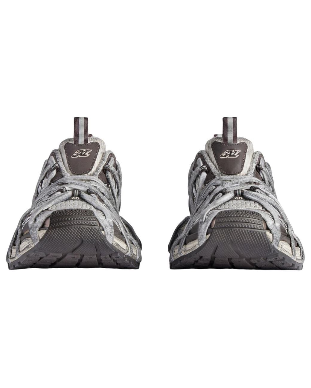 Balenciaga Gray 3Xl Extreme Lace Sneakers Mesh And Polyurethane' for men