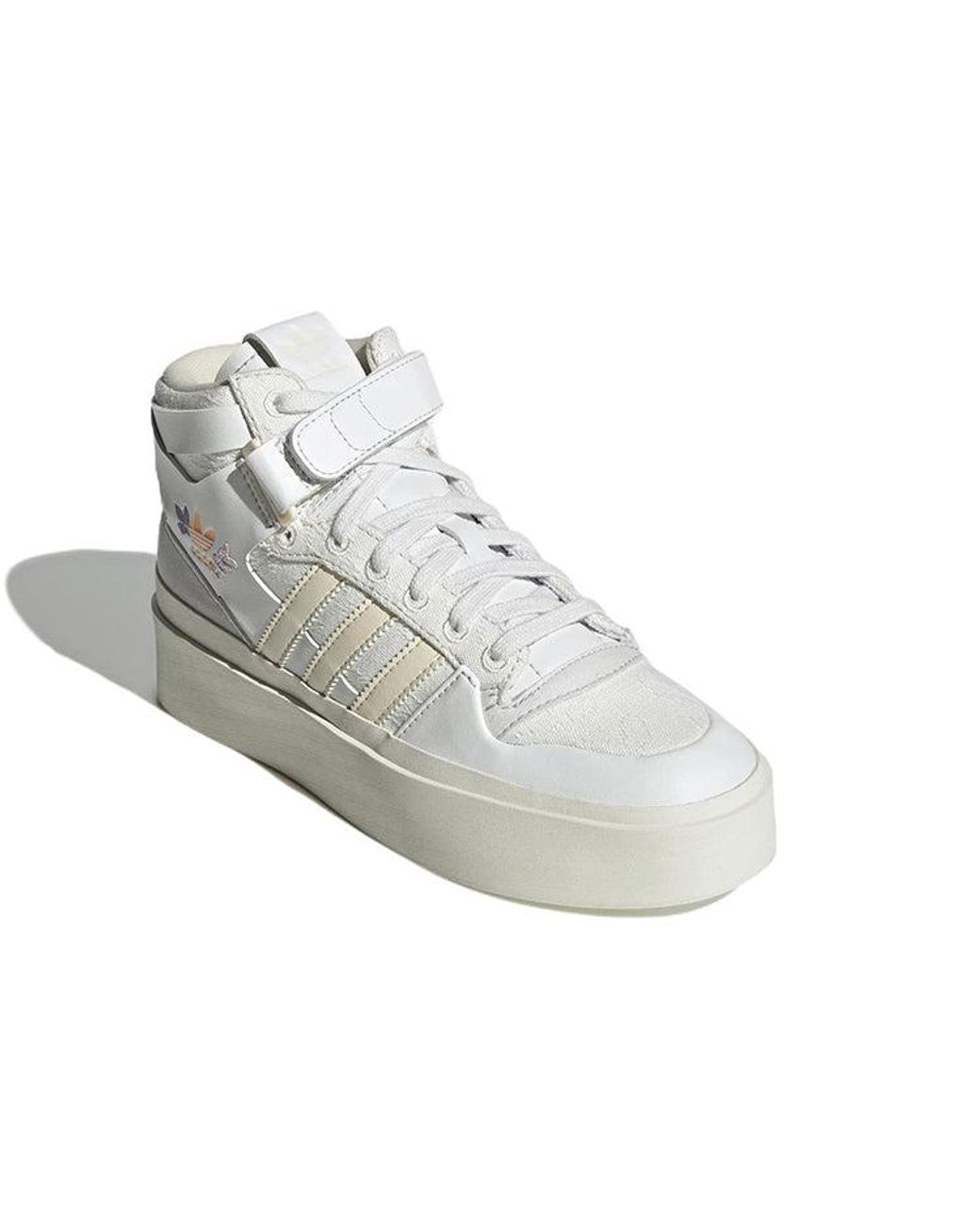 Adidas White (Wmns) Forum Bonega Mid 'Embroidered Floral'