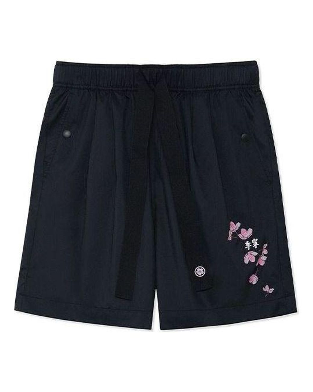 Li-ning Blue (Wmns) Floral Graphic Shorts