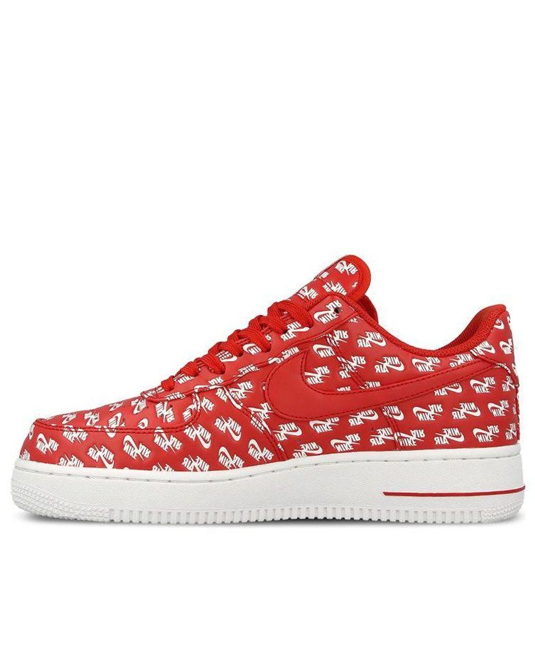 Nike Air Force 1 Low 0 Qs 'all Over Logo Red' for Men | Lyst