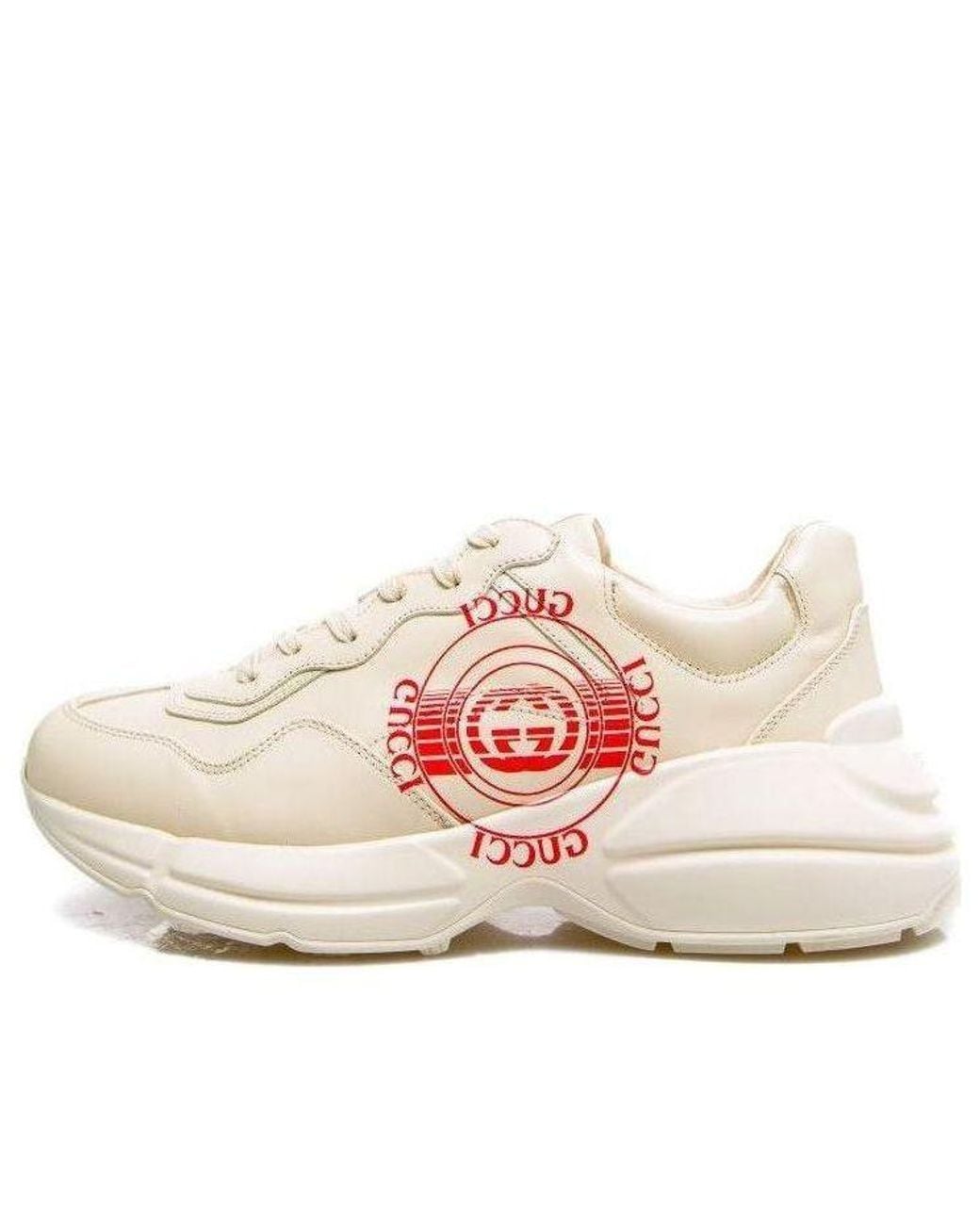 Gucci Pink Rhyton Low-Top Sneakers for men