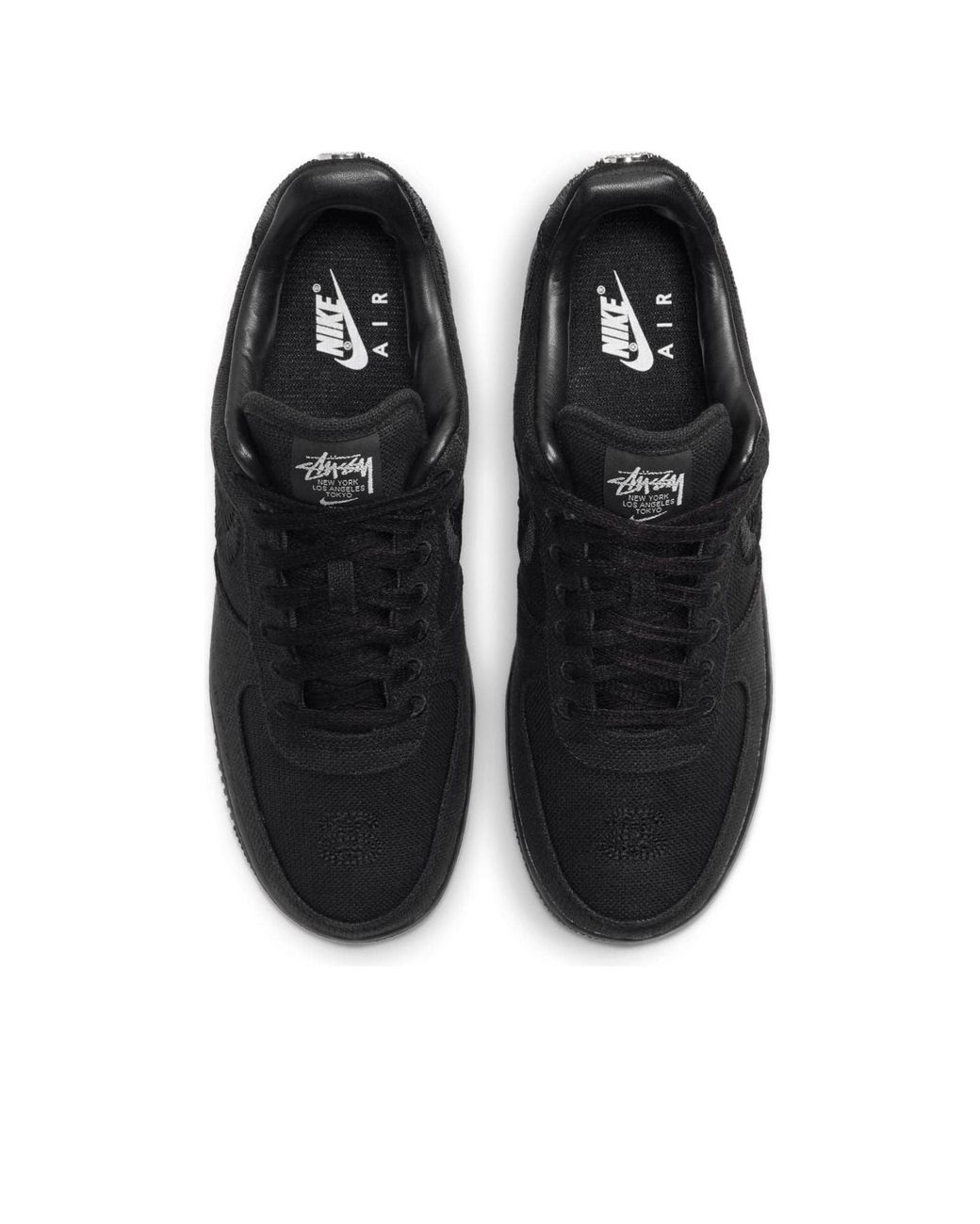 Nike Black X Stussy Air Force 1 Low 'Triple' for men