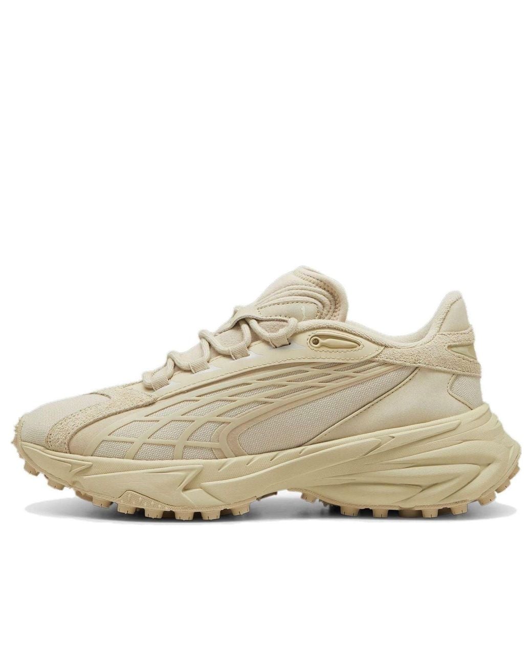 PUMA White Spirex Premium Sneakers 'Putty Prairie Tan' for men