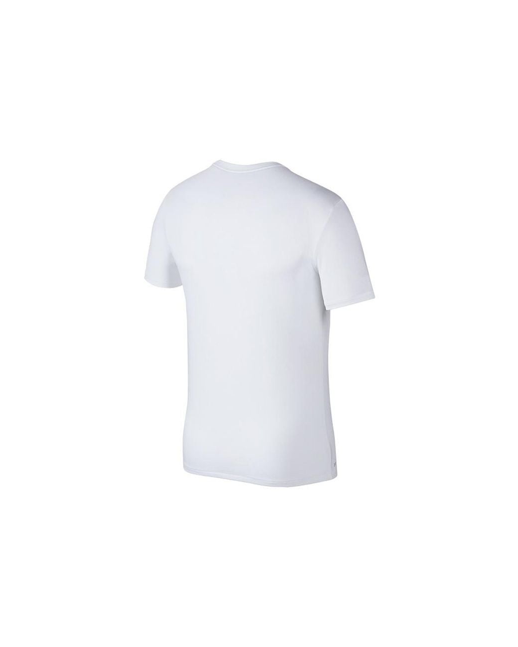 Nike Chinese Character Alphabet Printing Sports Round Neck Short Sleeve White T-shirt for men