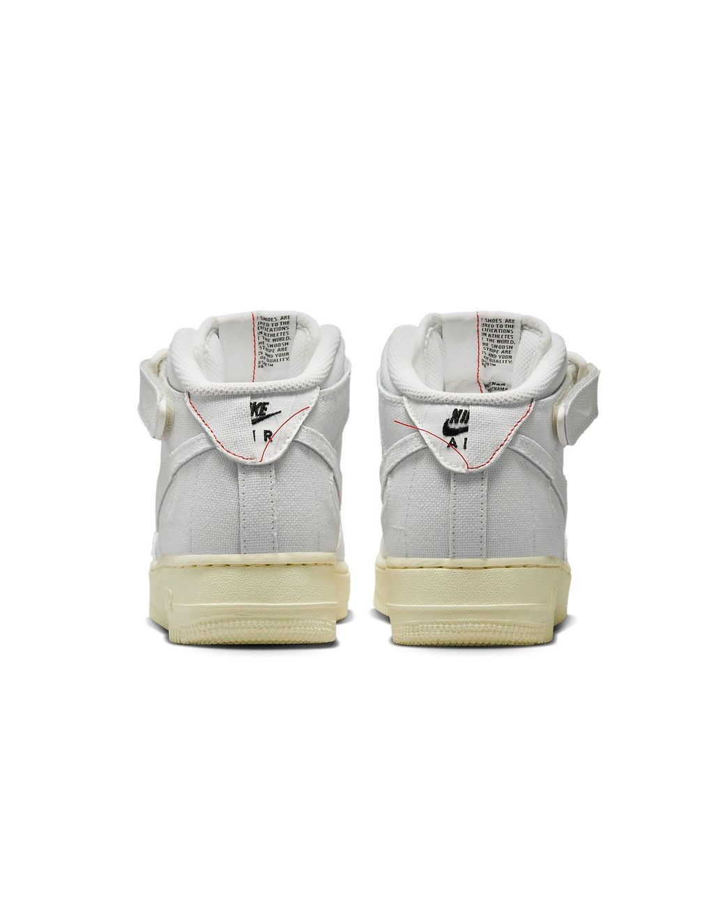 Nike White (Wmns) Air Force 1 '07 Mid Canvas'