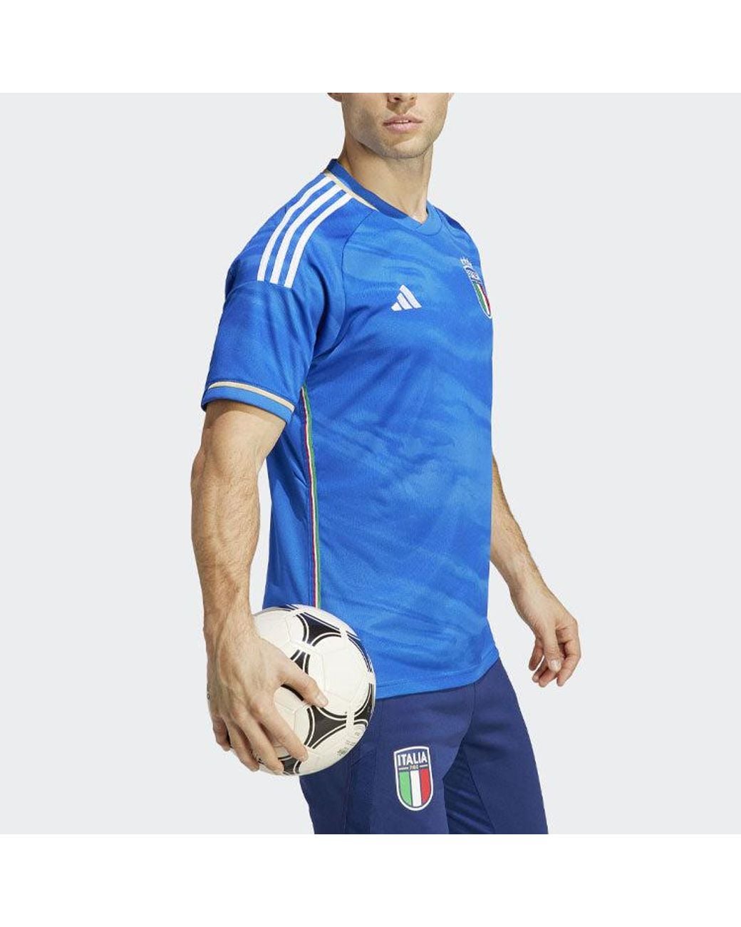 Adidas Blue Italy Home Shirt 2023 for men