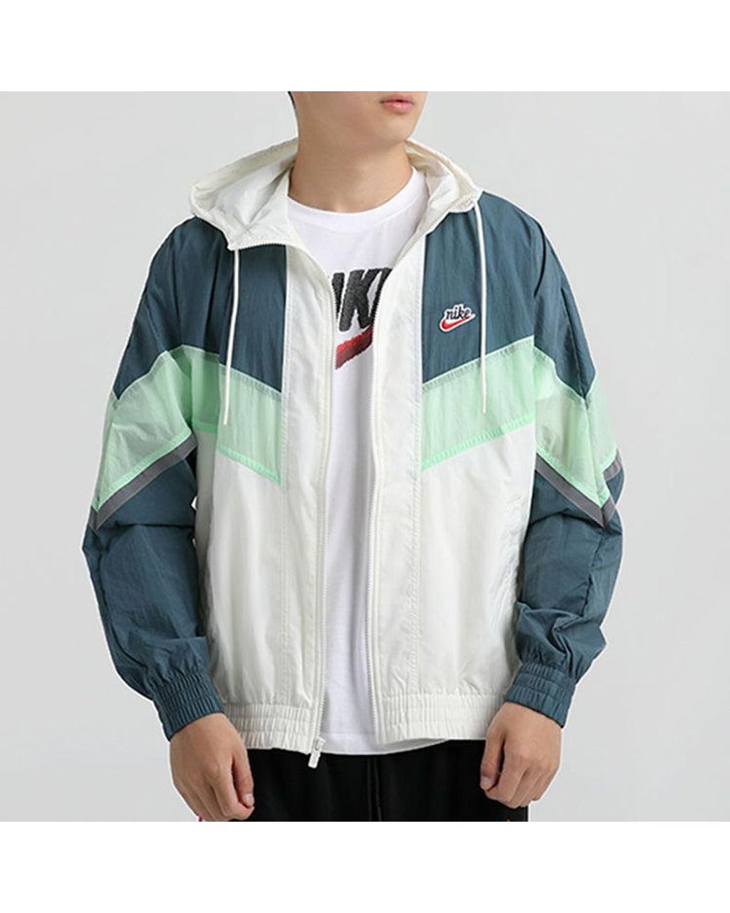 Nike Blue Sportswear Windrunner+ Hooded Jacket for men