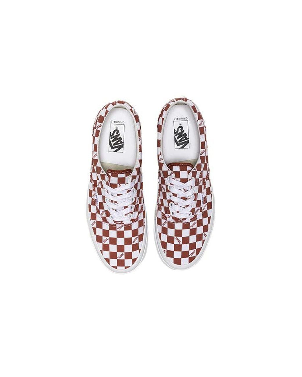 Vans White Og Era Lx 'Checkerboard Logo for men