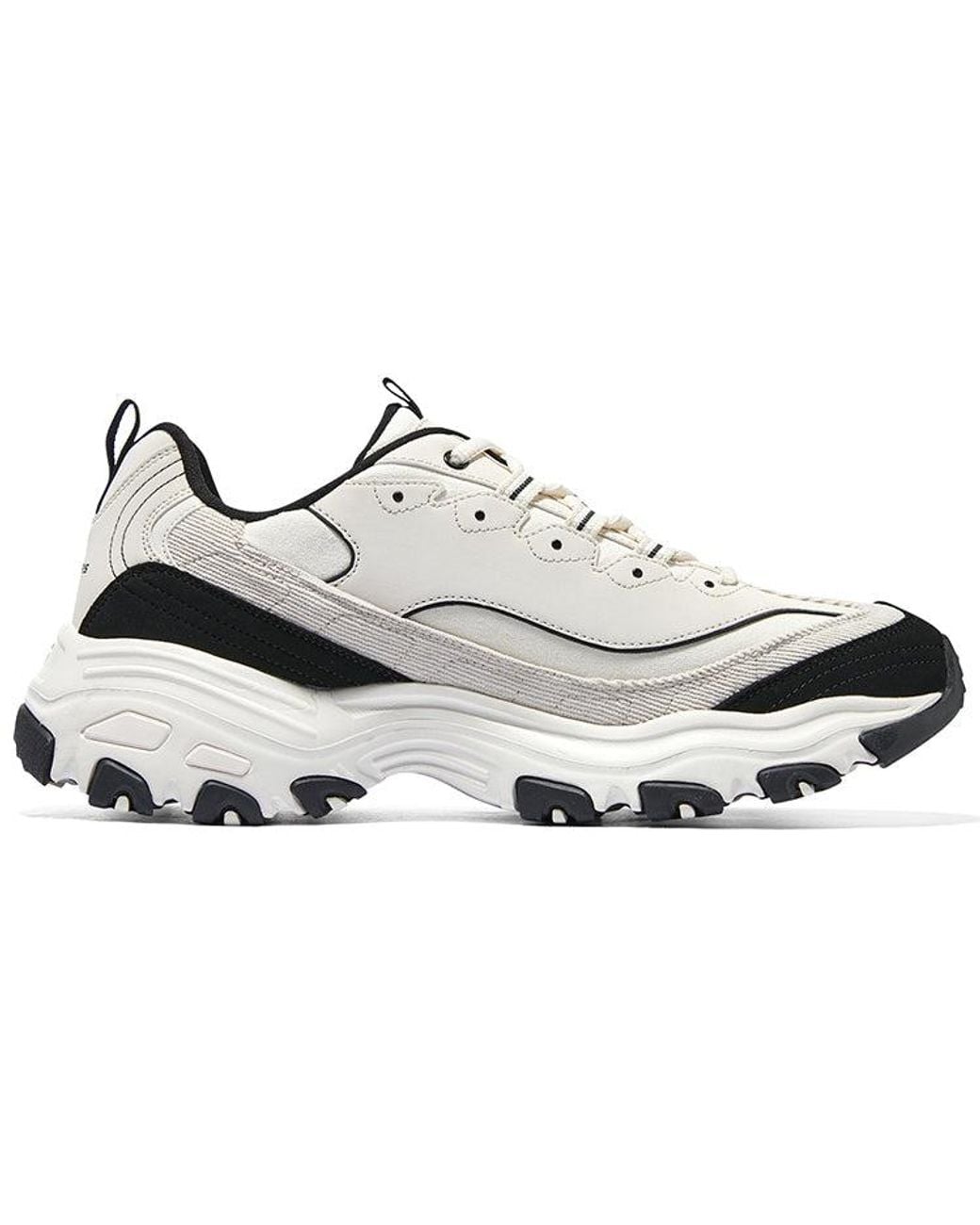 Skechers White Dlites 1.0 Chunky Shoes for men