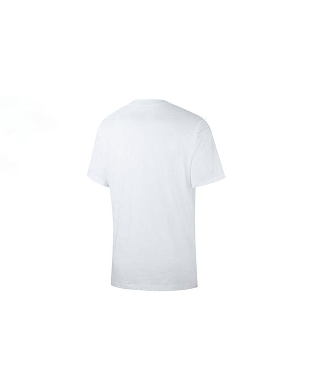 Nike White Graffiti Printing Skateboard Short Sleeve for men