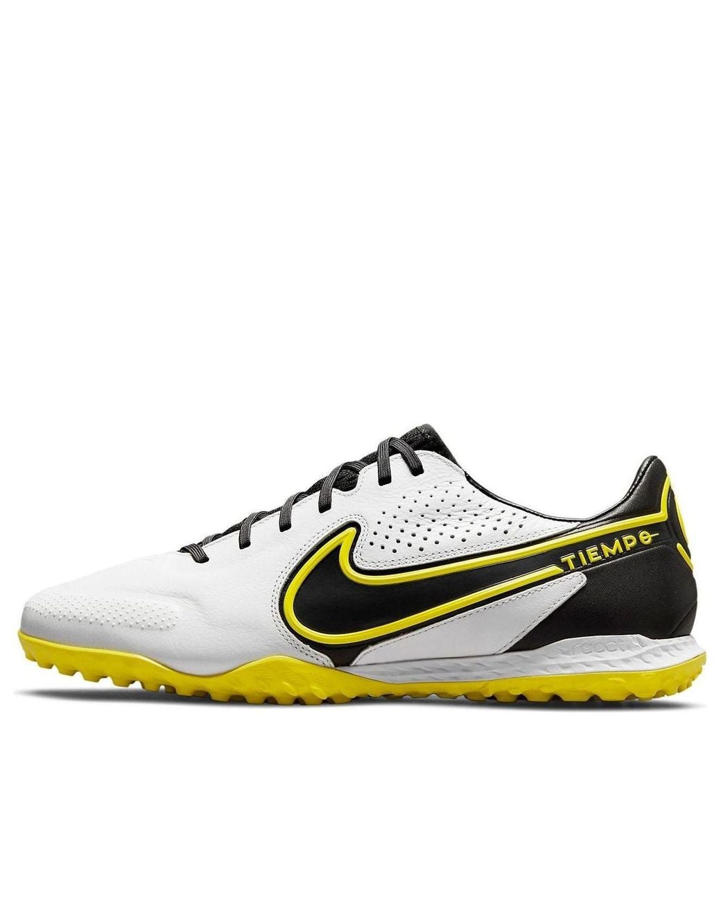Nike White Legend 9 Academy Tf Turf Low-Top Soccer Shoes for men