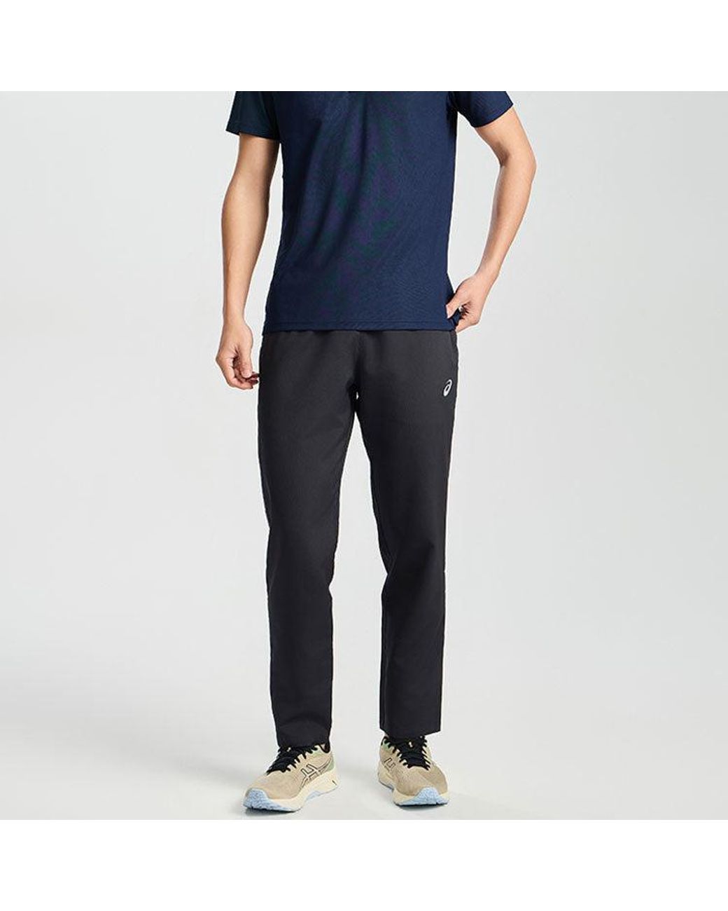 Asics Black Track Pants 'Performance' for men