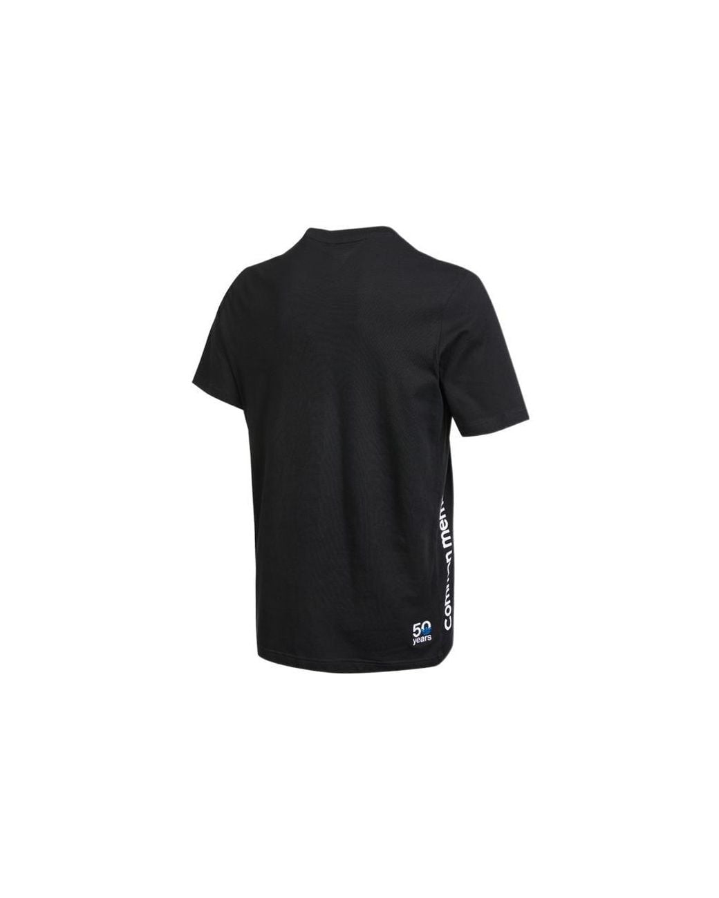 Adidas Black Originals Trefoil C Tee1 Large Logo Round Neck Casual Short Sleeve T-Shirt for men