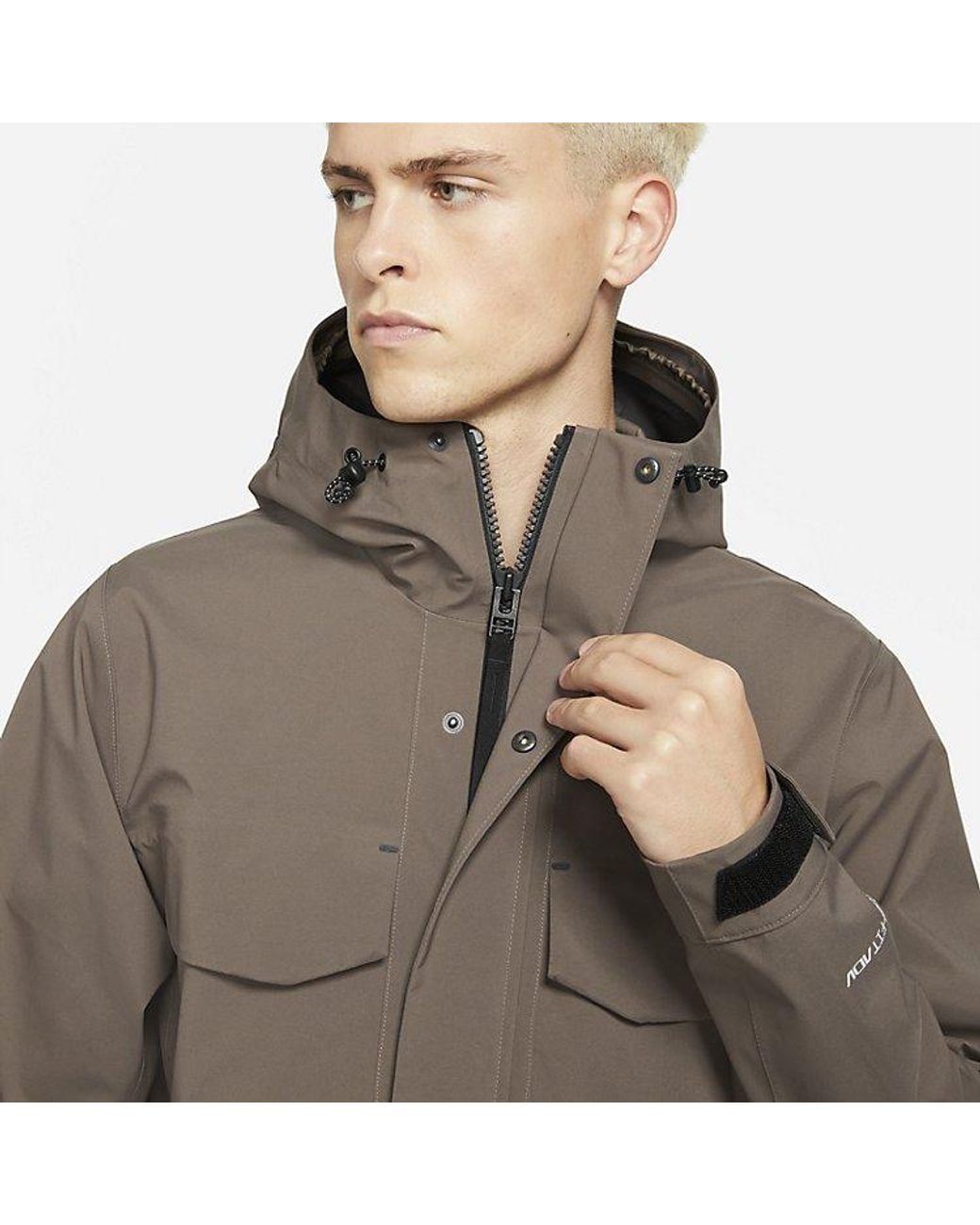 Nike Brown Sportswear Storm-Fit Adv M65 Shell Jacket 'Ironstone' for men
