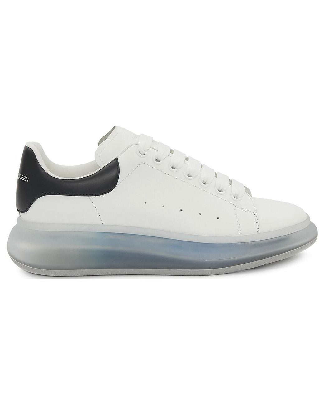 McQueen White Oversized Sneakers 'Clear Sole' for men
