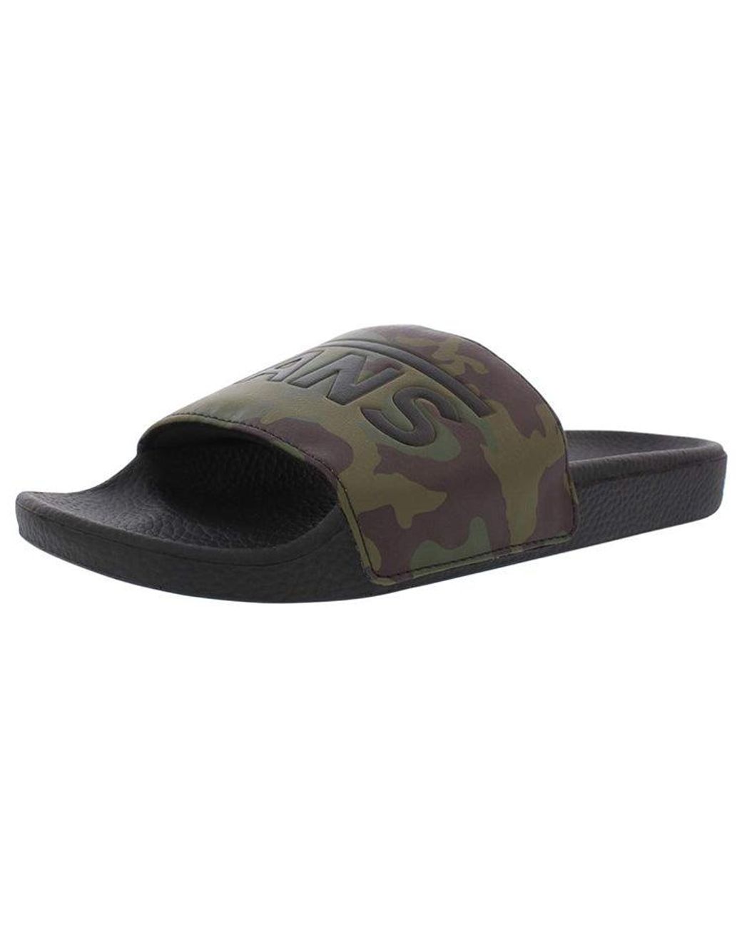 Vans Black Slide-On Minimalistic Casual Slippers for men