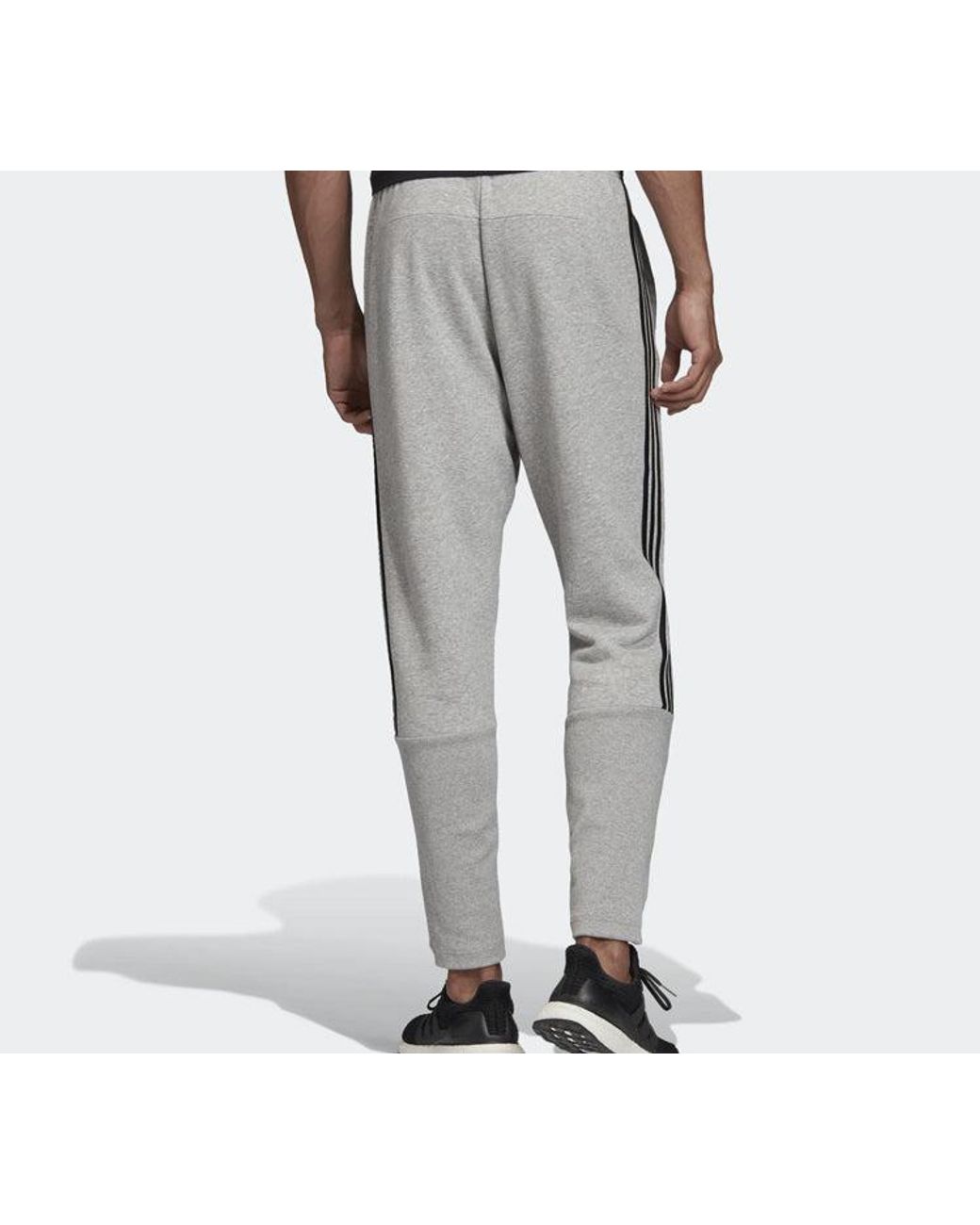 Adidas Gray Stripe Training Sports Long Pants for men