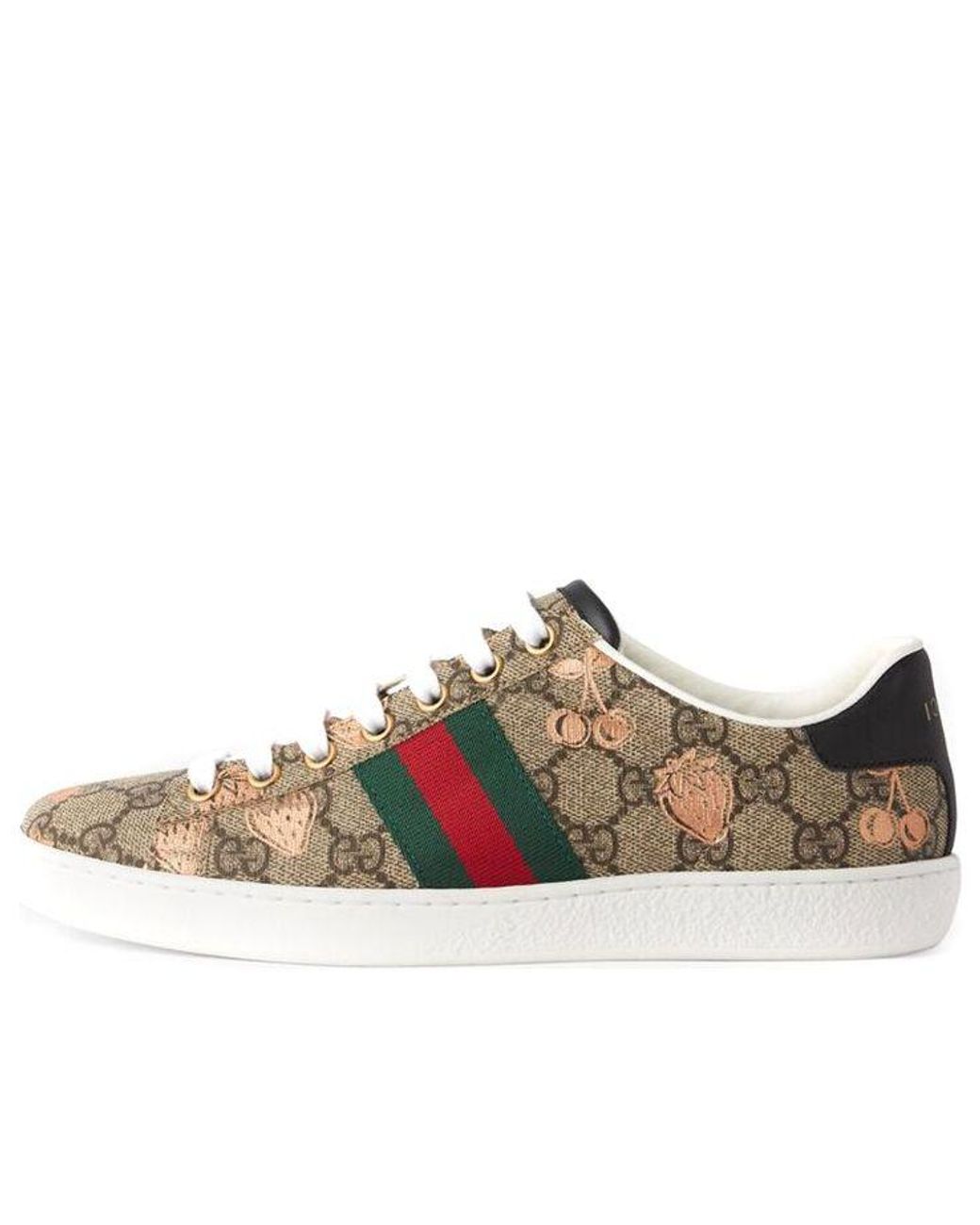 Gucci Brown (Wmns) Ace Gg Supreme 'Berry Print'
