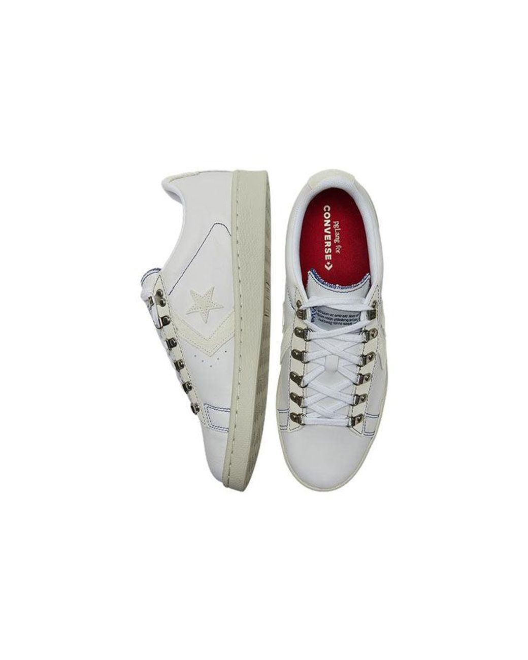 Converse White Pglang X Pro Leather Low 'Programleather' for men