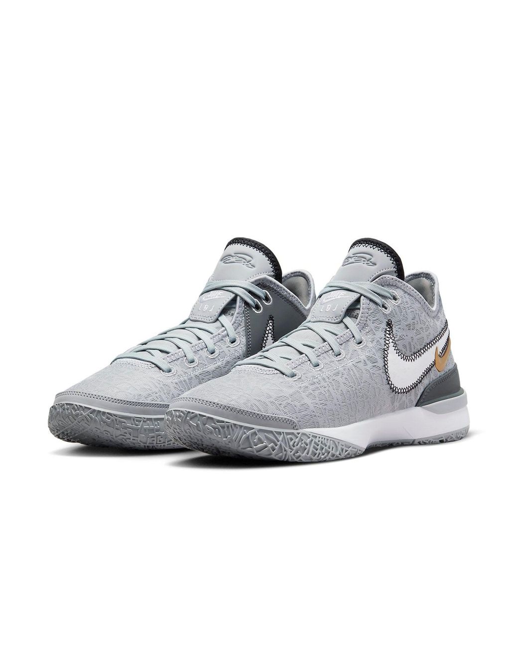 Nike White Zoom Lebron Nxxt Gen 'Wolf Metallic' for men