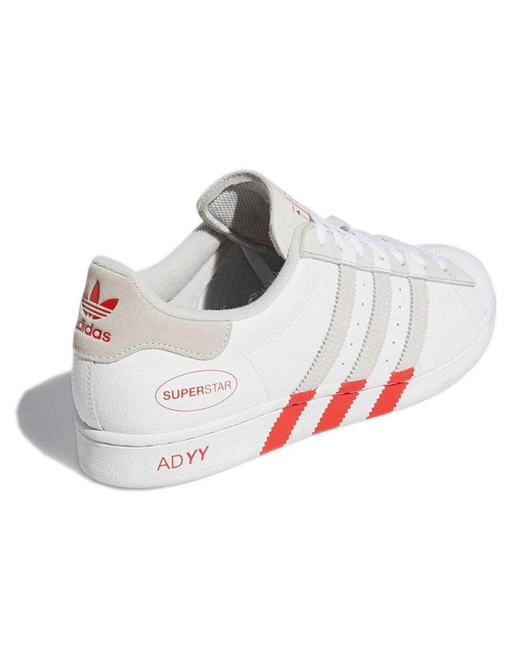 Adidas White Superstar 'Extended 3-Stripes' for men