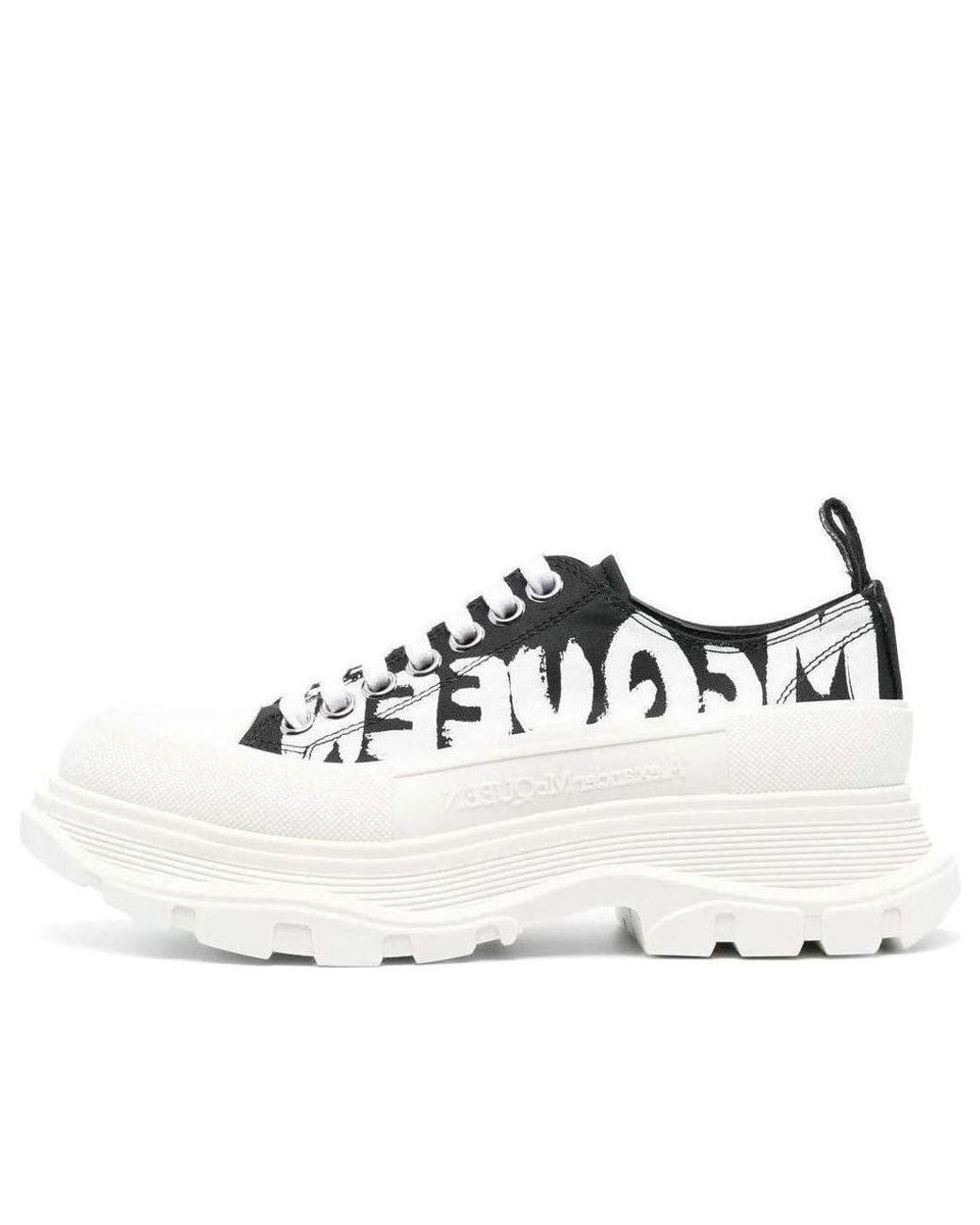 McQueen White (Wmns) Tread Slick Low Lace Up Graffiti Shoes