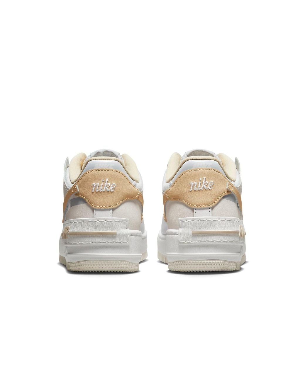Nike White (Wmns) Air Force 1 Low Shadow 'Tan'
