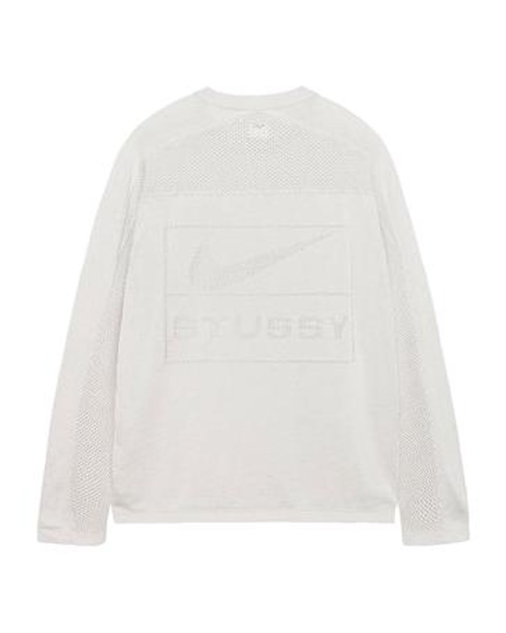 Nike X Stussy Long-Sleeve Knit Jersey 'Light Bone' in White for