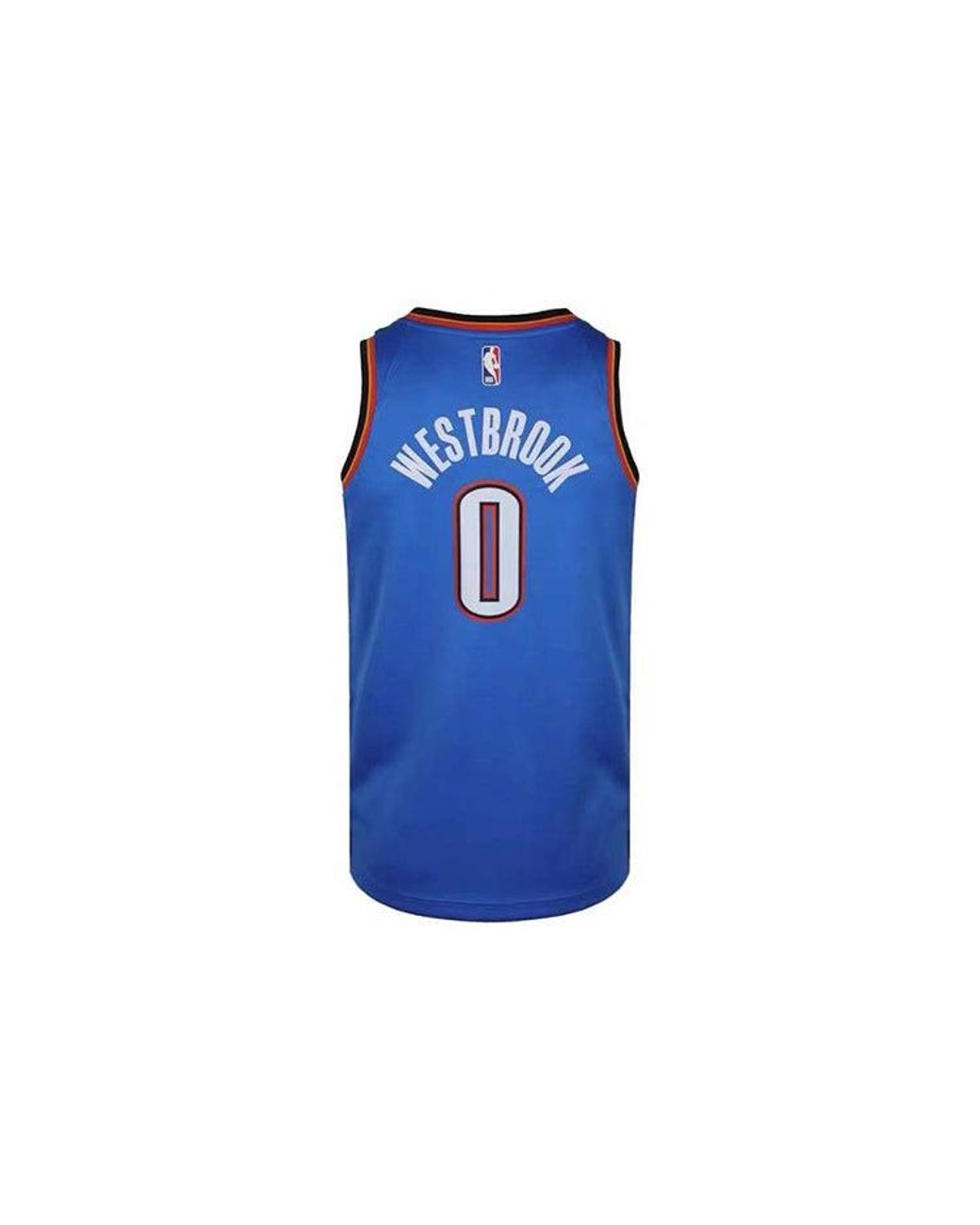Nike Blue Nba Oklahoma City Thunder Russell Westbrook 0 Swingman Tank for men