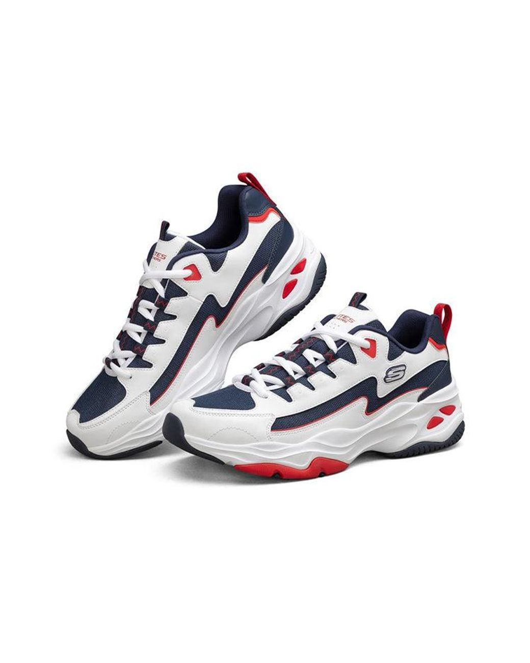 Skechers Blue D'Lites 4.0 Low-Top Running Shoes for men
