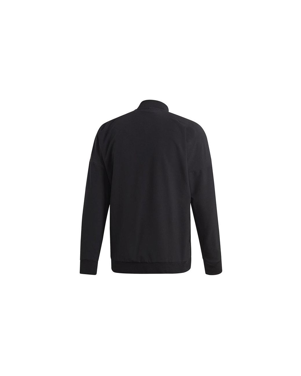 Adidas Blue Zne Bmbr Wvn Sports Stand Collar Jacket for men