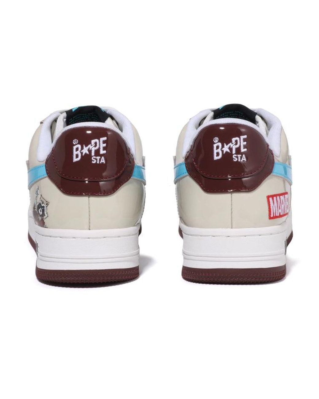 A Bathing Ape Blue X Marvel Comics Bape Sta Low 'Cream' 0Zxshm191906J-Gyb for men