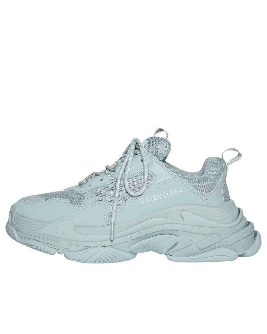 Balenciaga Blue (Wmns) Triple S Sneakers 'Pale Double Foam And Mesh'