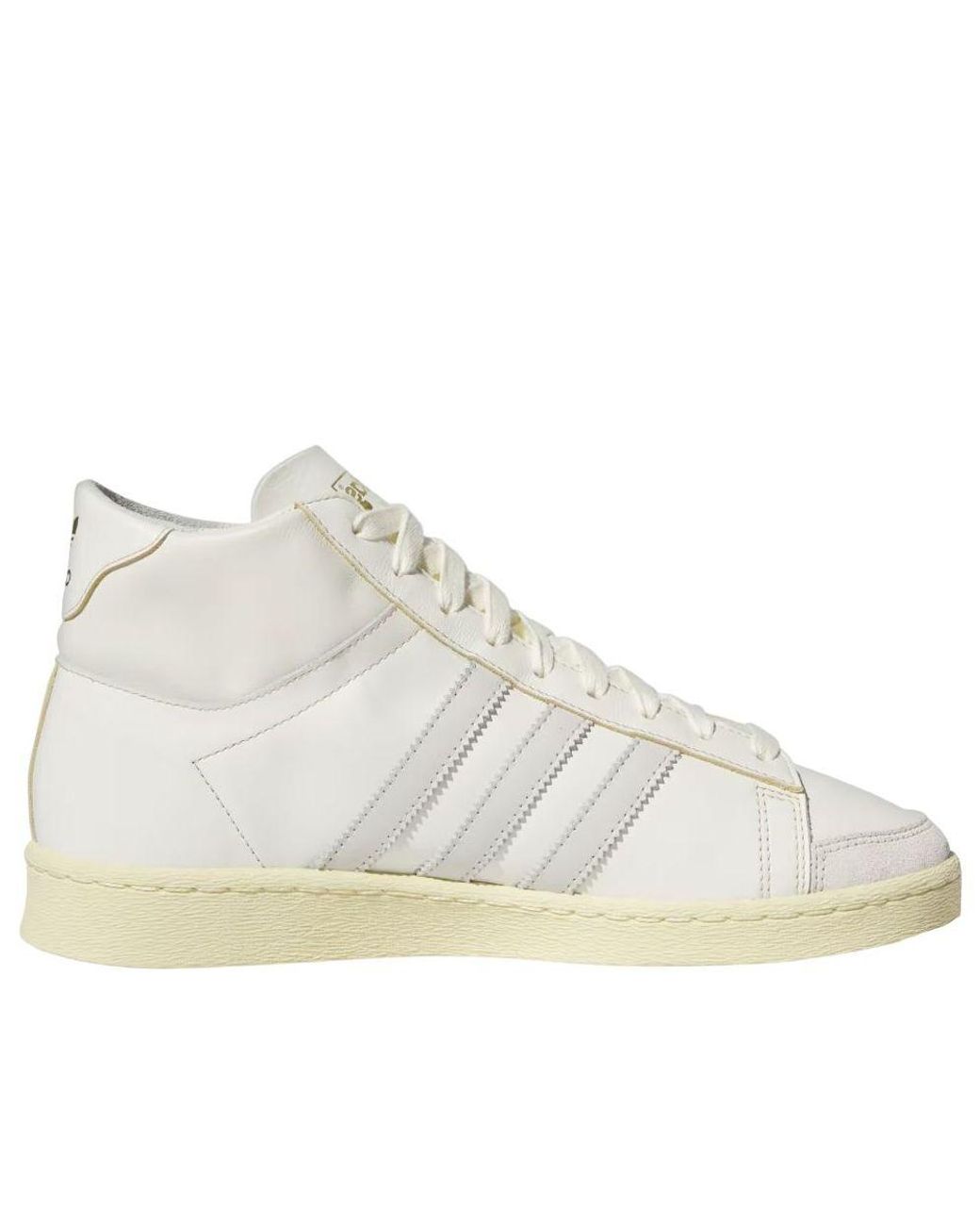 Adidas White Jabbar High 'Off Orbit' for men