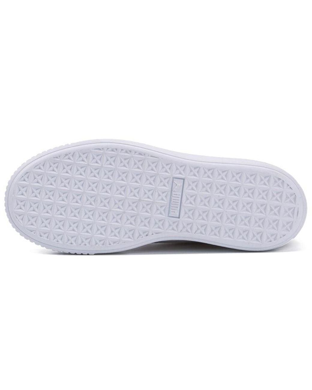 PUMA White (Wmns) Suede Platform