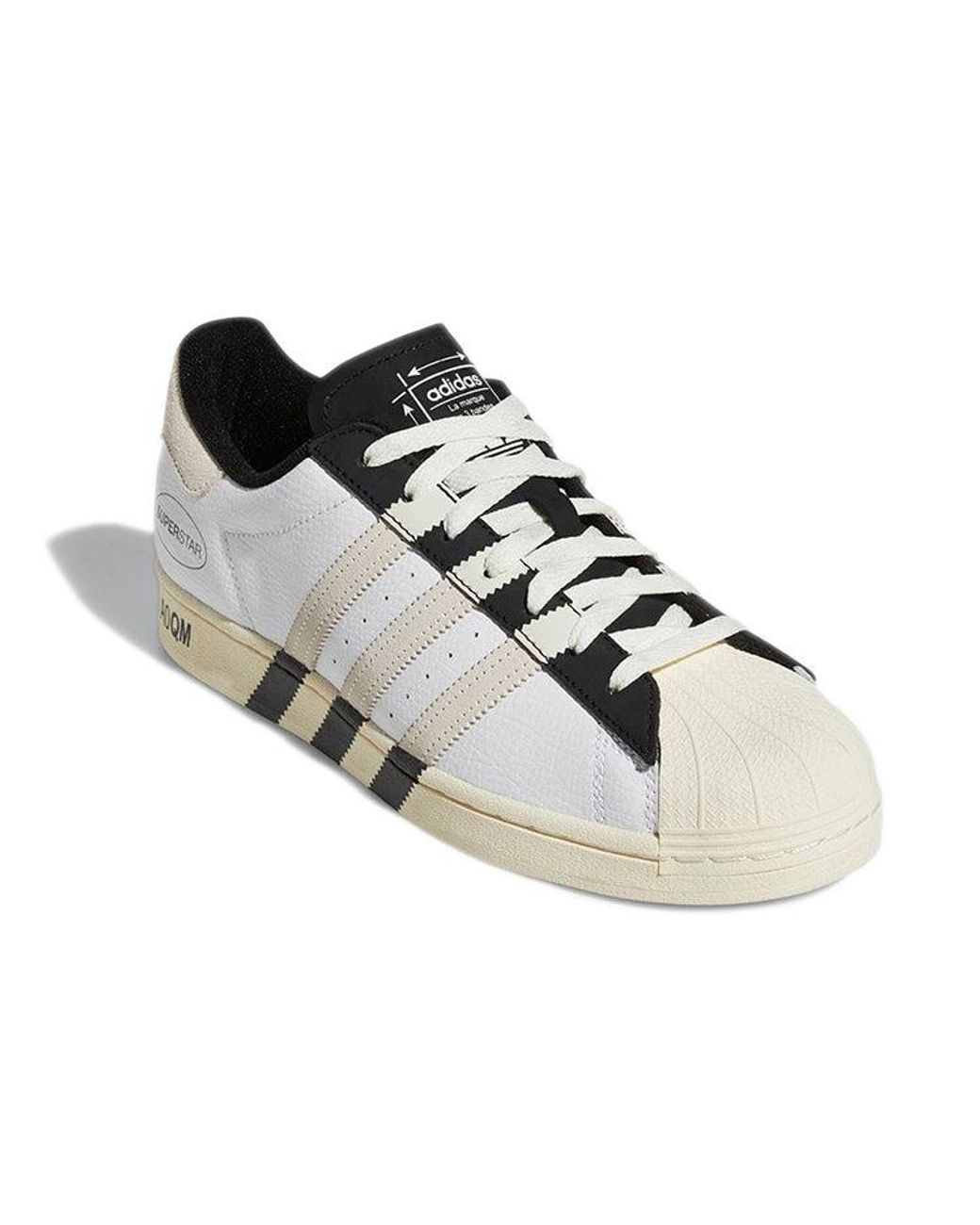Adidas White Superstar 'Extended Stripes' for men