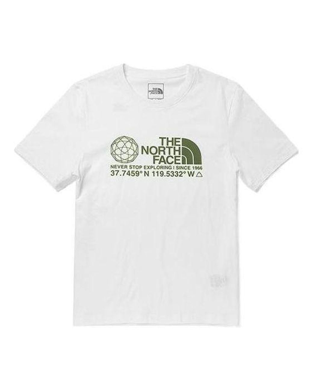 The North Face White Coordinates Short Sleeve T-Shirt for men