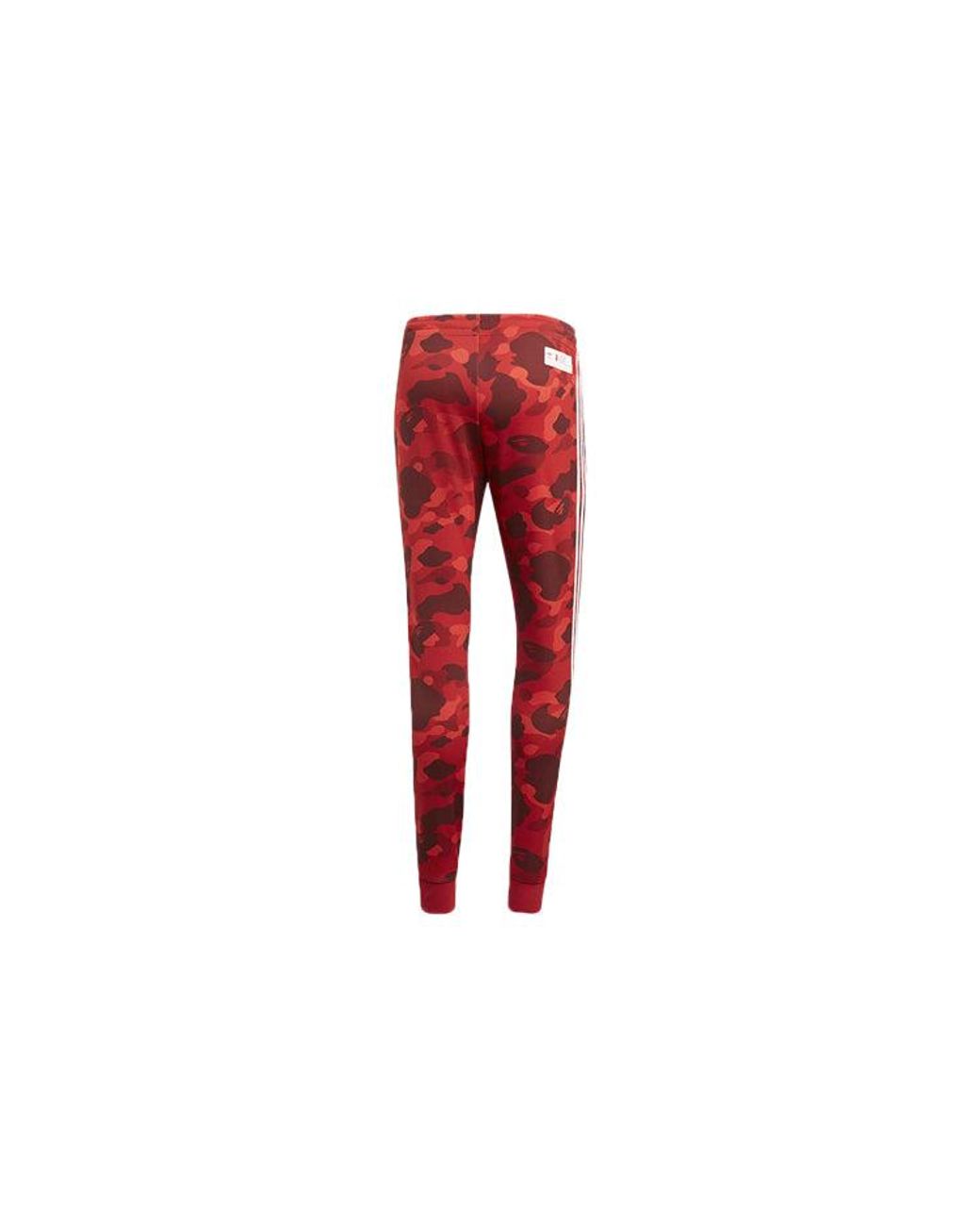 adidas Originals Adidas Bape X Adicolor Track Pants Raw Red for Men | Lyst