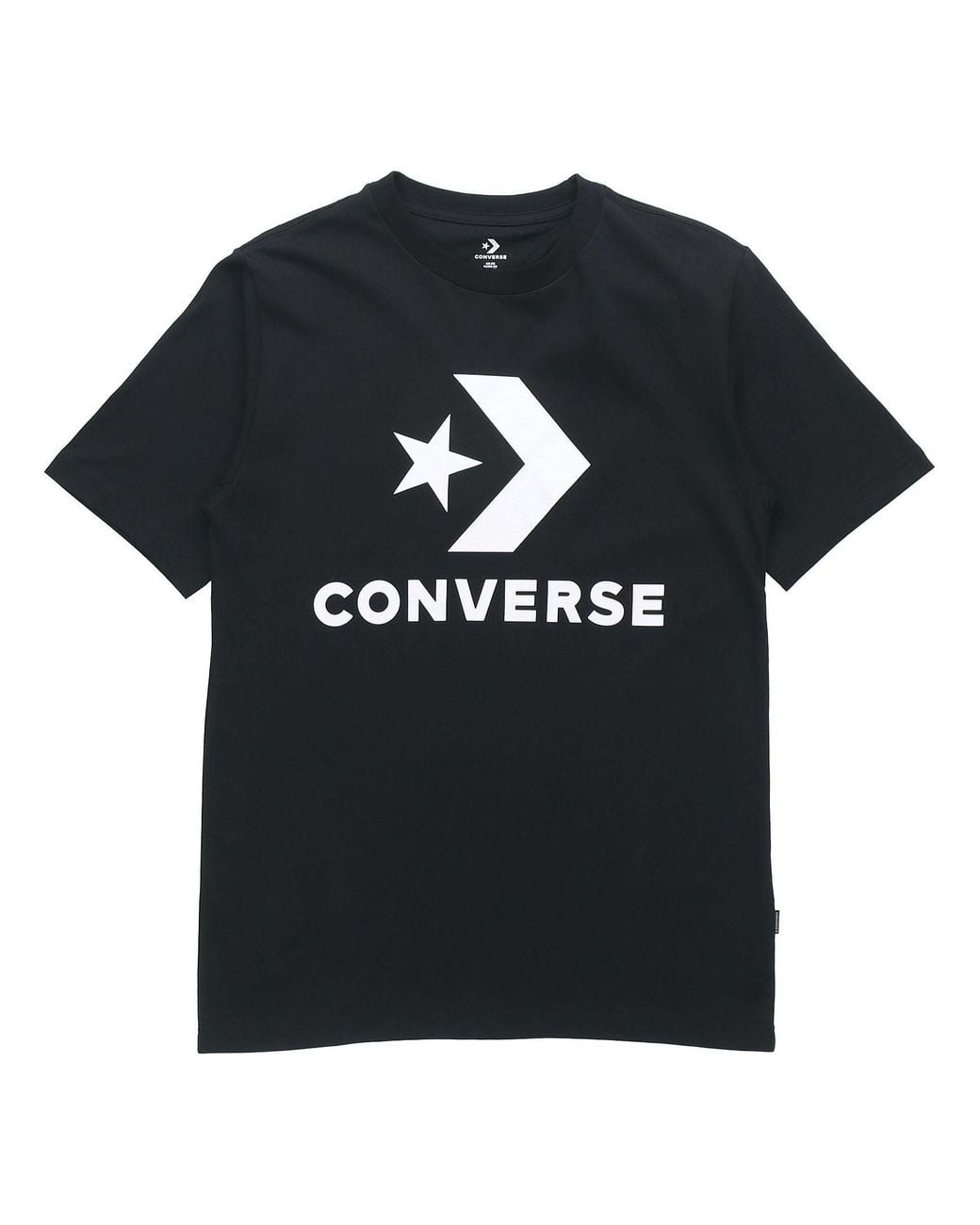 Converse Black Alphabet Logo Printing Round Neck Short Sleeve for men