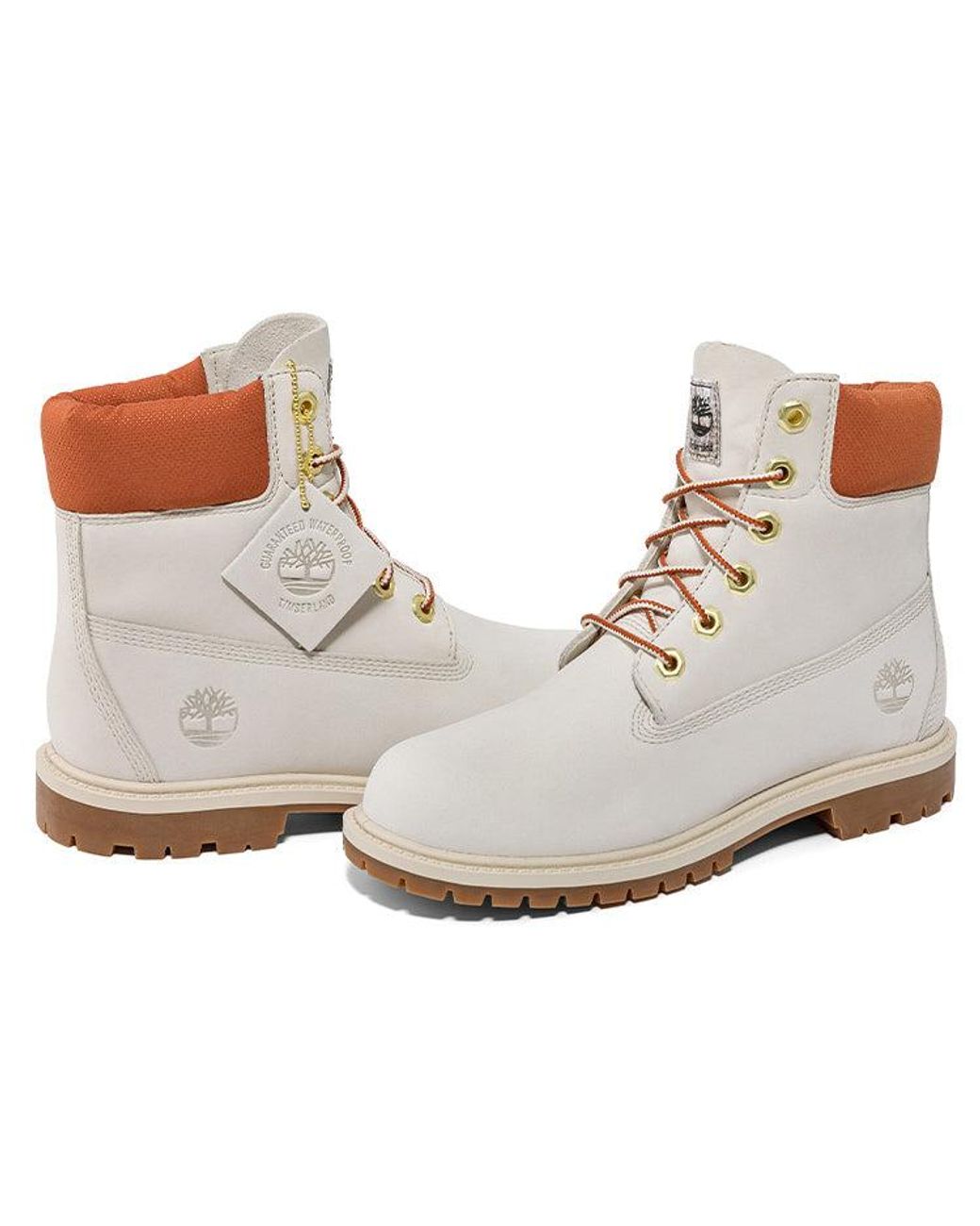 Timberland Natural (Wmns) Heritage 6 Inch Waterproof Boots Nubuck'