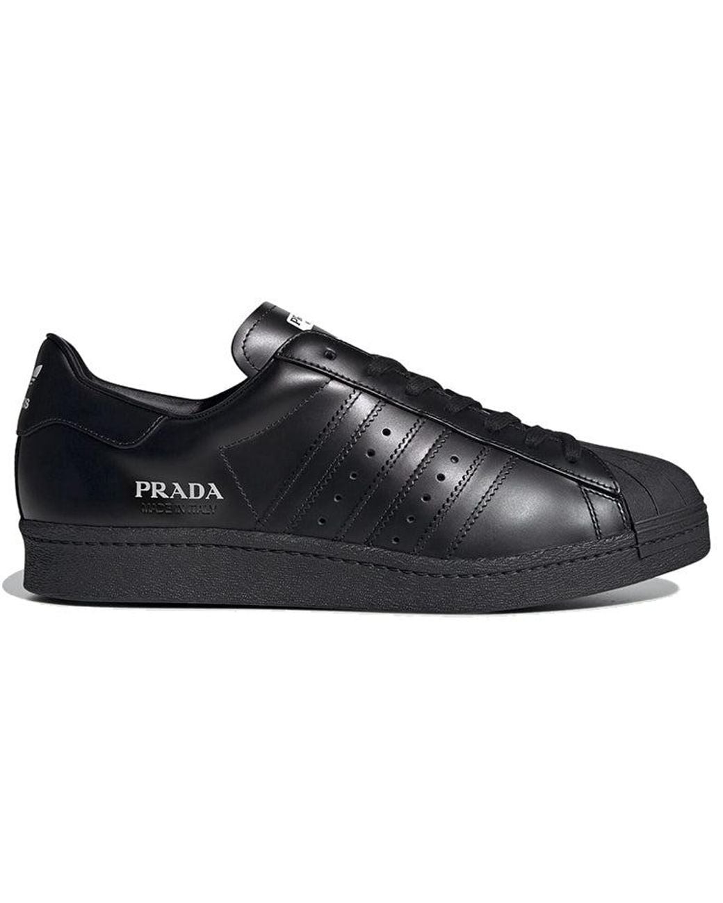 Adidas Black Superstar X Prada Shoes for men