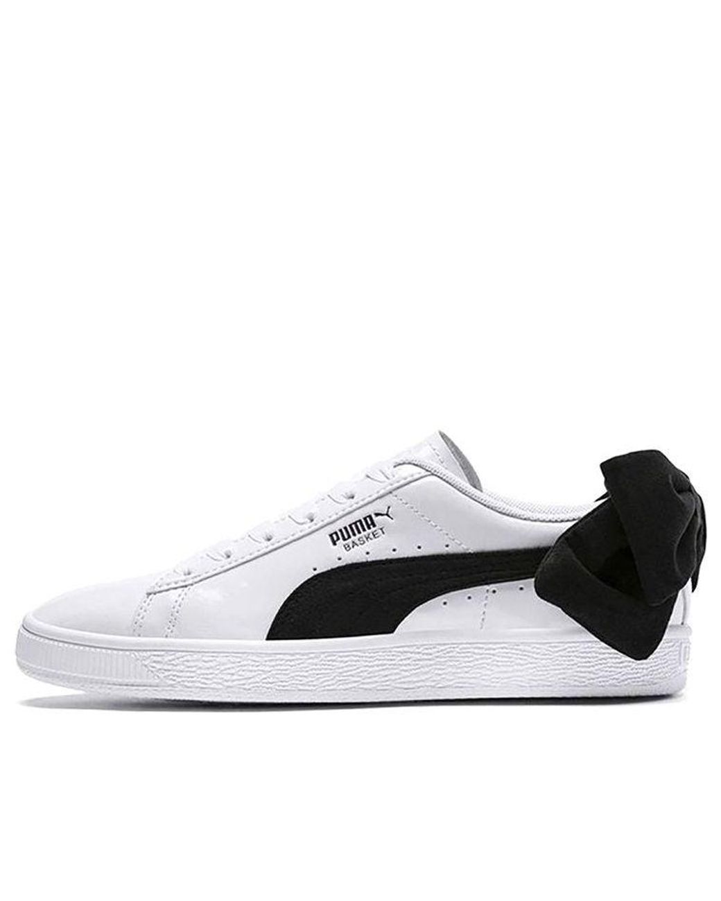 PUMA White (Wmns) Basket Bow
