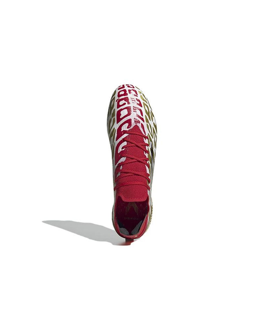 Adidas Red X Speedflow Mo Salah.1 Fg Metallic Scarlet' for men