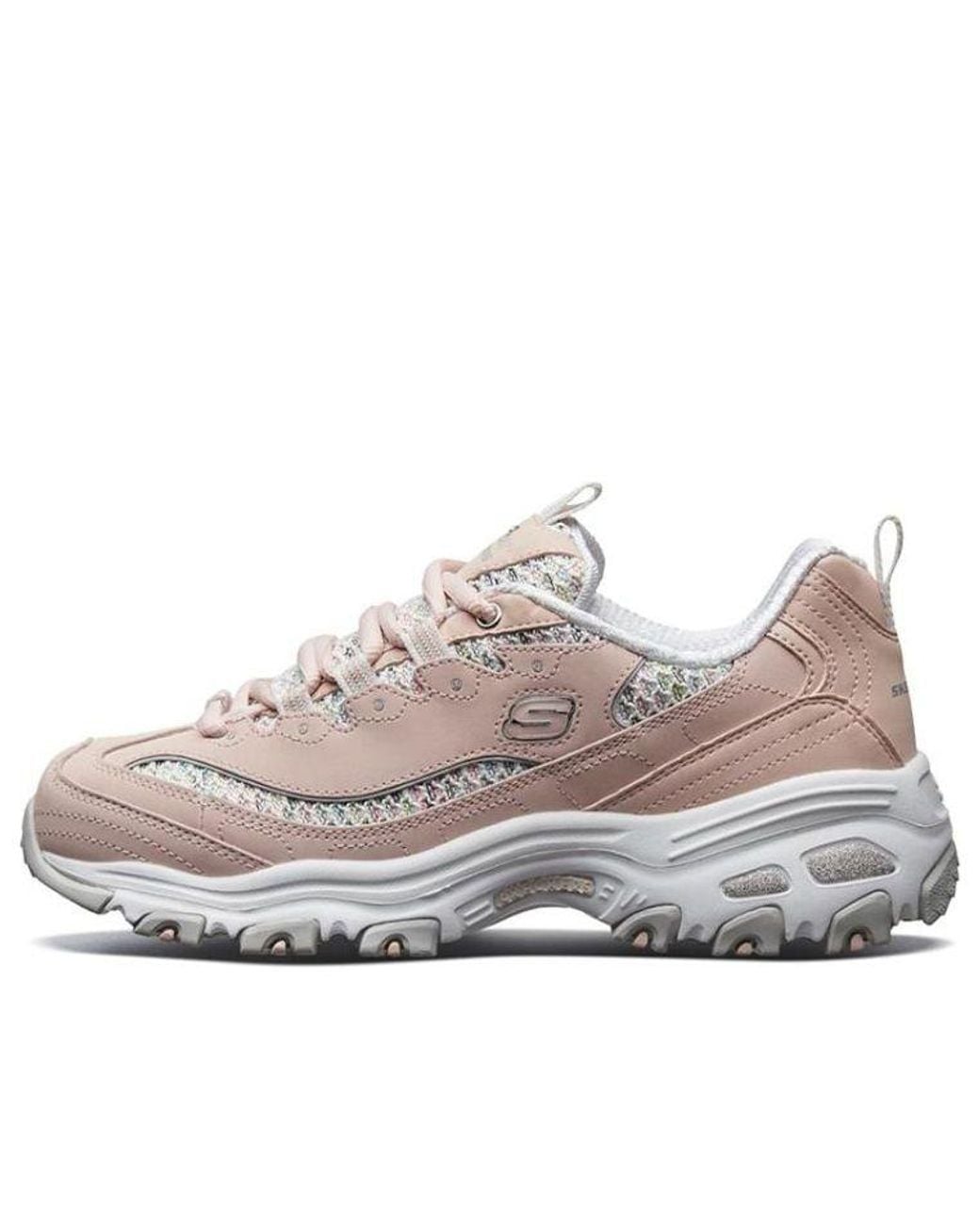 Skechers White (Wmns) D'Lites 1.0 Light