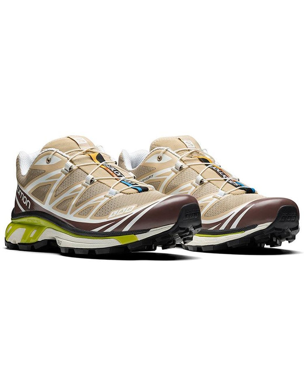 Salomon White S-Lab Xt-6 Adv 'Safari Lime'