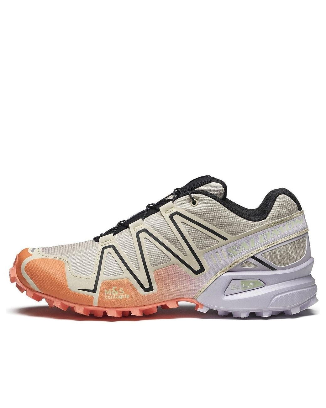 Salomon White Speedcross 3 'Cement Orchid Petal' for men